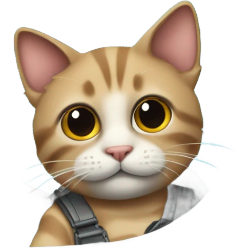 Cat in a helicopter  emoji