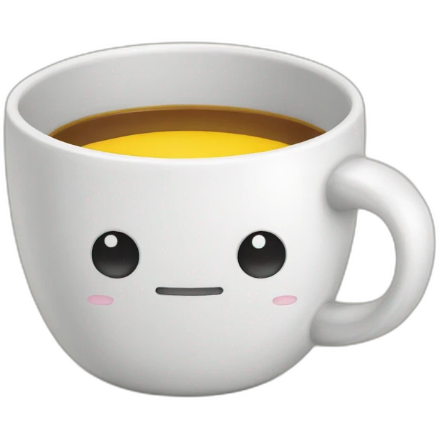 Chat dans une tasse emoji