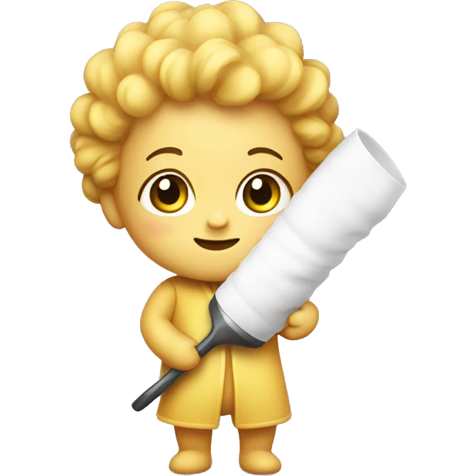 Baby with a duster emoji
