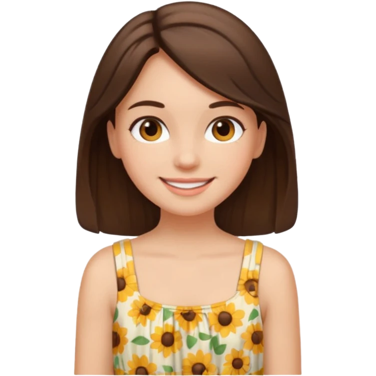 summer vibes girl brun hair emoji
