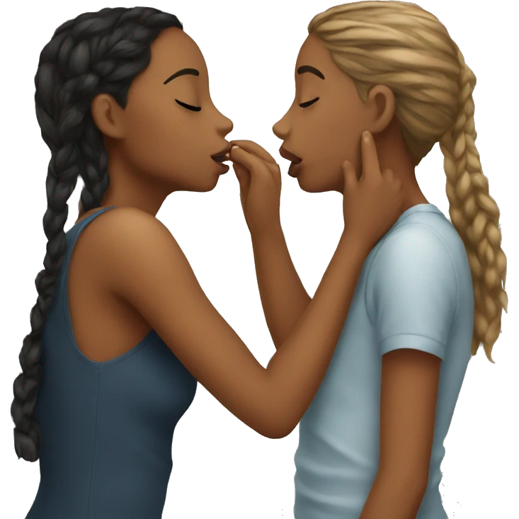 Girls kissing  emoji