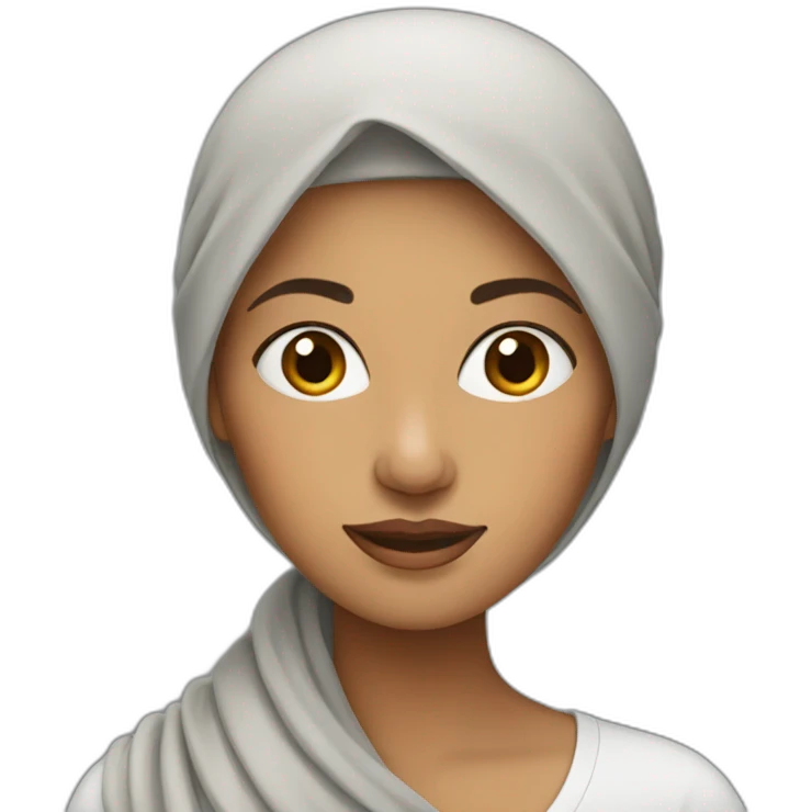 woman with a headscarf emoji