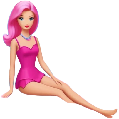 Matisse barbie slop style pink SPAM art landscape emoji