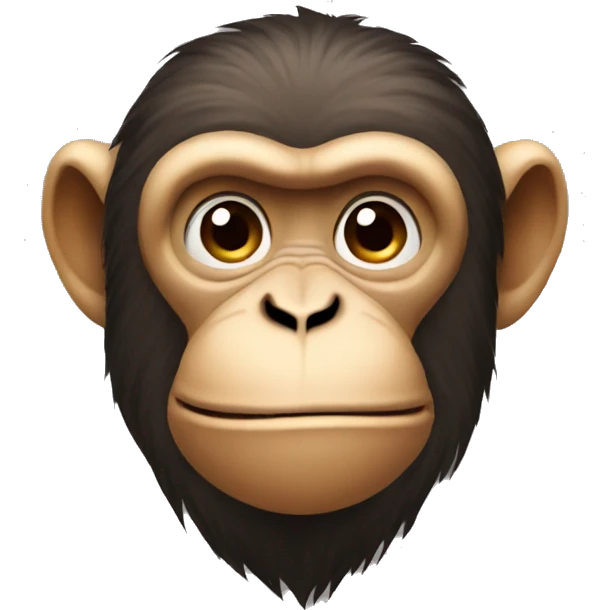 Monkey thinking emoji