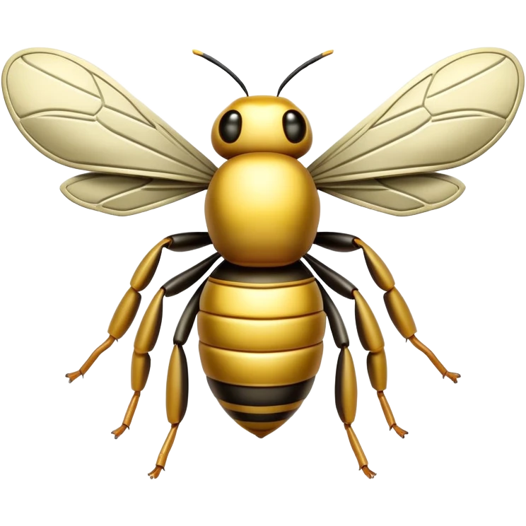 Bee with dollars emoji