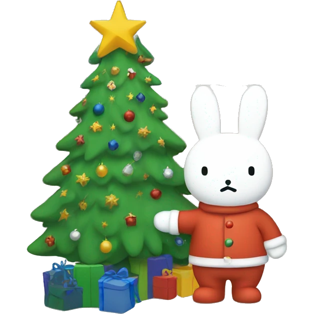 Miffy Christmas  emoji