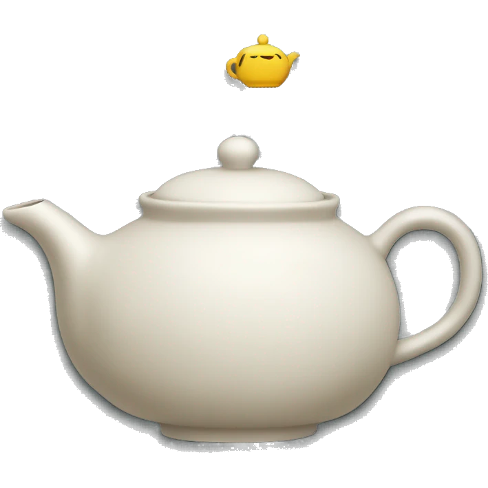 teapot with tea cozy emoji