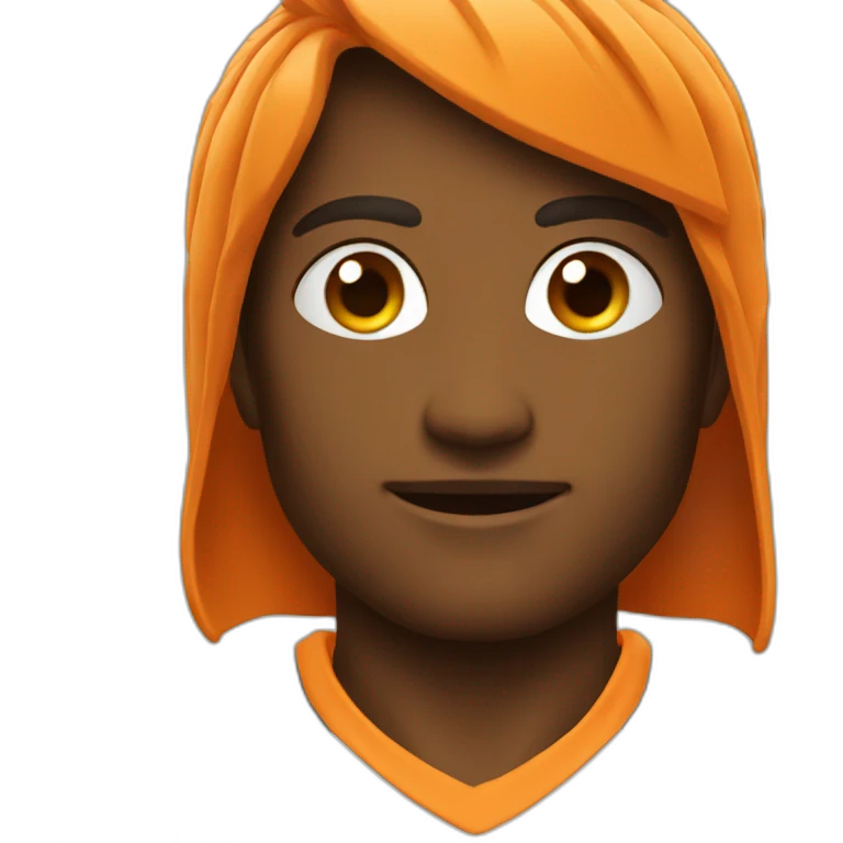 God play soccer orange emoji