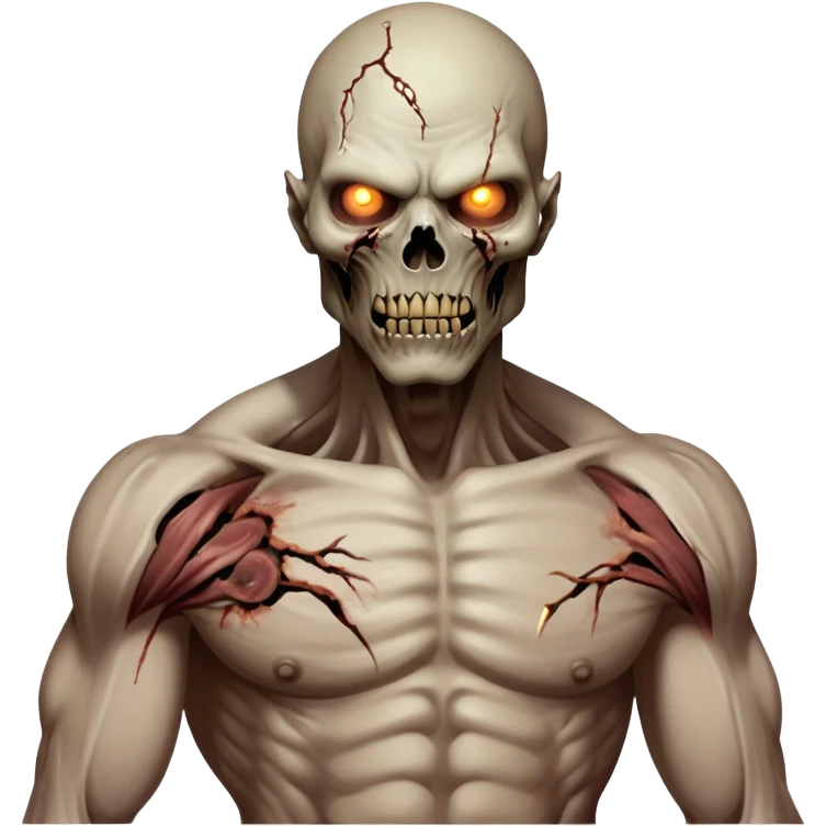 Cinematic Realistic WoW undead civilian Portrait, captured in a fierce, battle-ready stance, muscles taut beneath his tattered, earth-toned attire. His decayed, pallid skin and glowing eyes are rendered with intense lifelike detail and dynamic lighting, high shine, embodying the raw, relentless fury of an undead civilian in the heat of combat. emoji