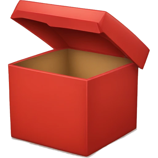 empty red box emoji