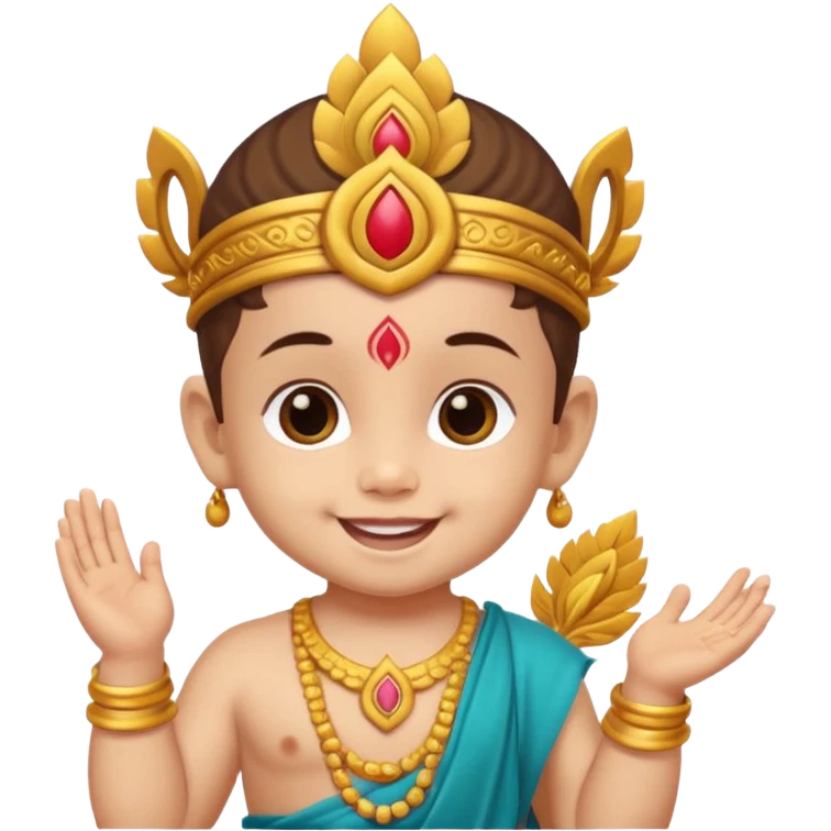 Cute baby murugan emoji