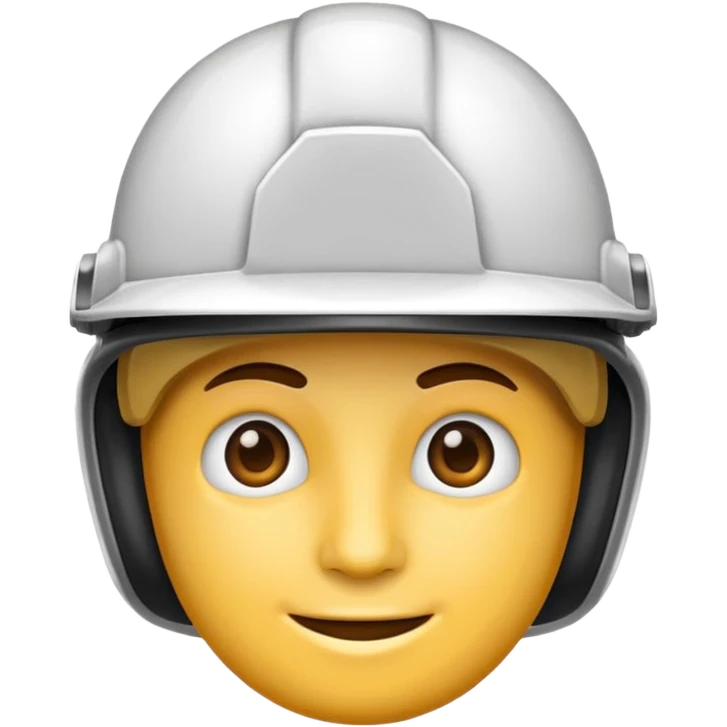 Casccre un emoji de casco blanco o blanco ING civil emoji