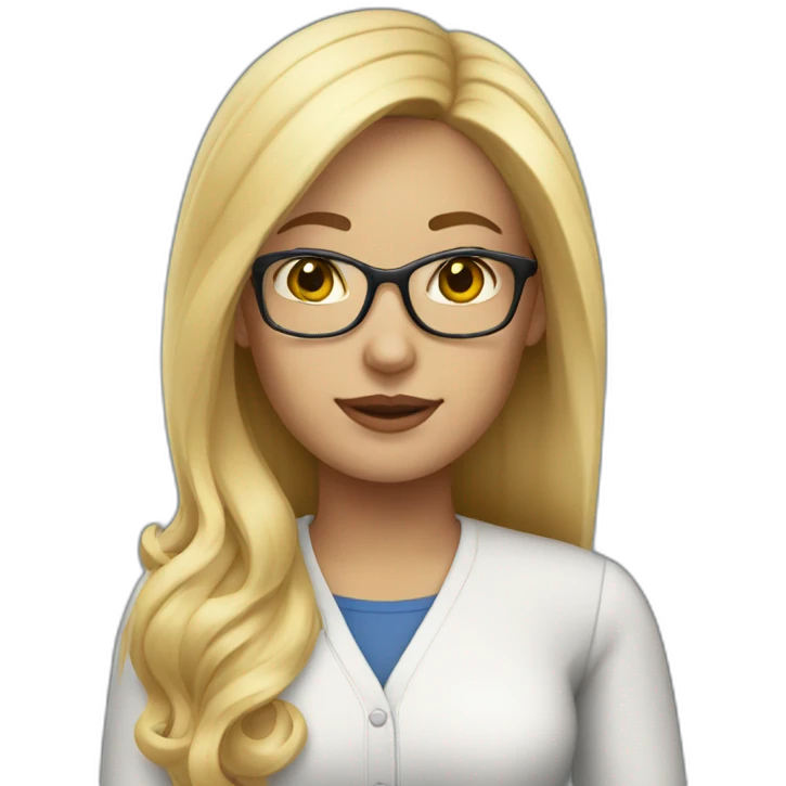 teacher woman blonde hair emoji