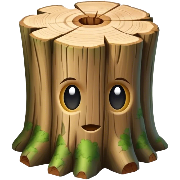 tree trunk block emoji