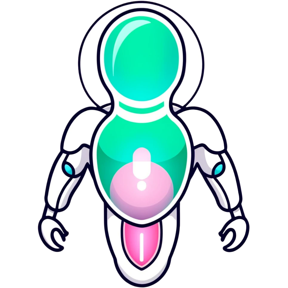 Silver semi-transparent capsule floating next to an ethereal glowing immune system figure, with a small shining shield over a luminous thyroid gland emoji