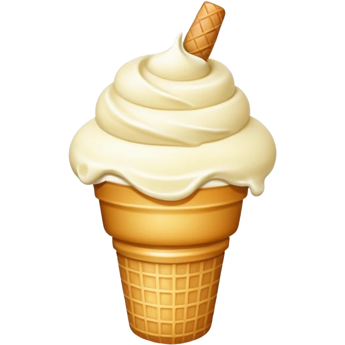 Vanilla ice cream emoji