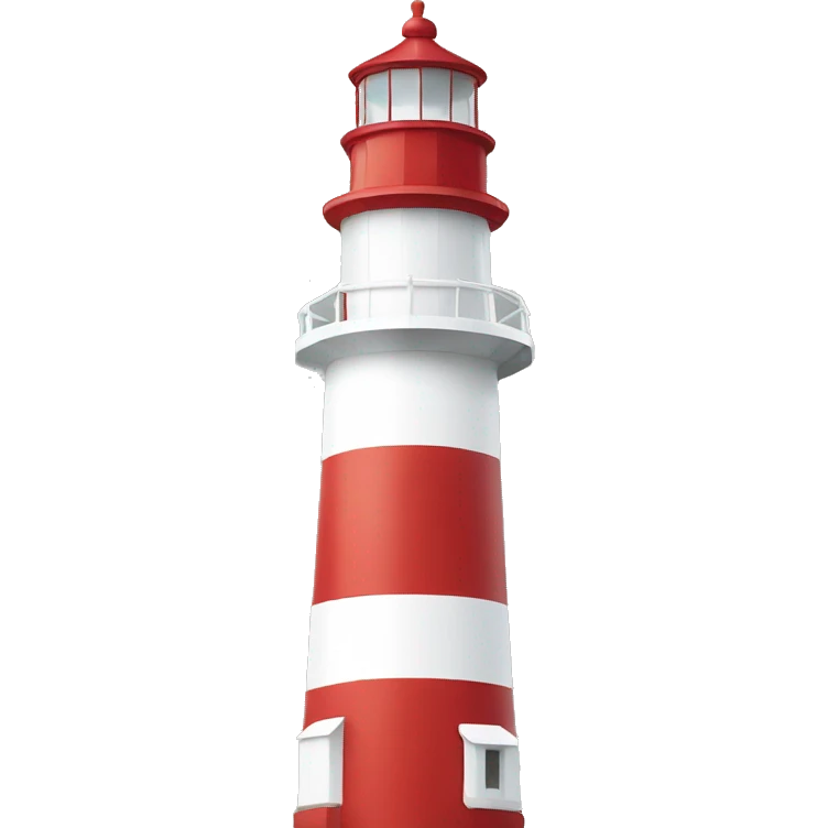red and white lighthouse emoji