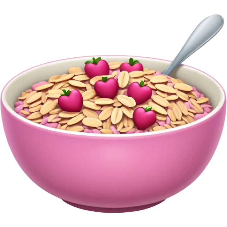 pink  oats bowl emoji