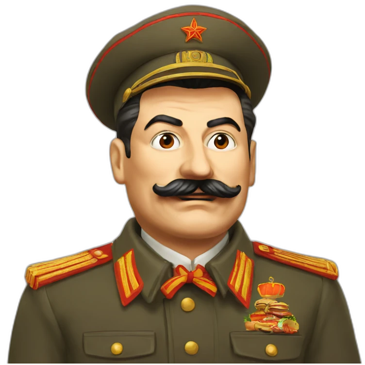 stalin hamburger emoji