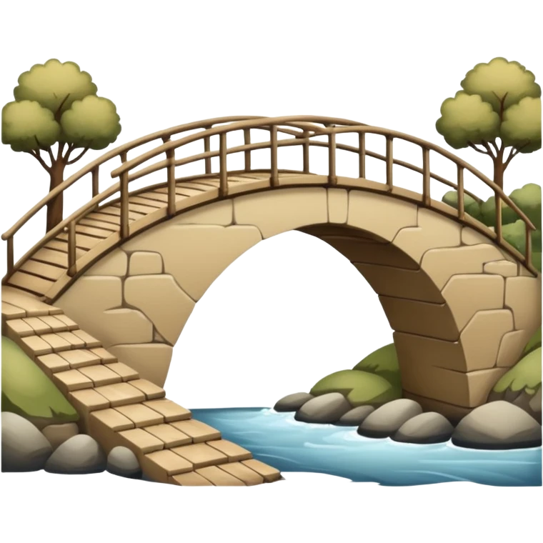 Beige Bridge emoji