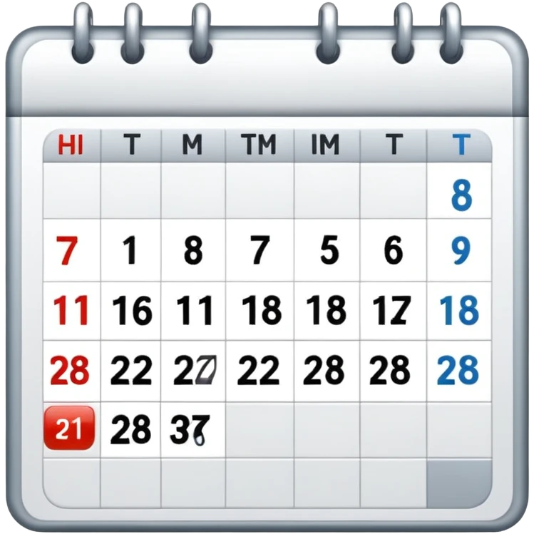 calendar emoji