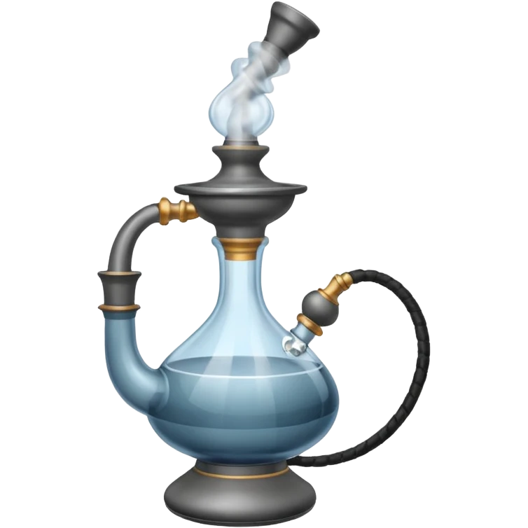 Hokkah with smoke emoji