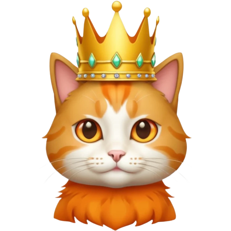 gato con corona  emoji