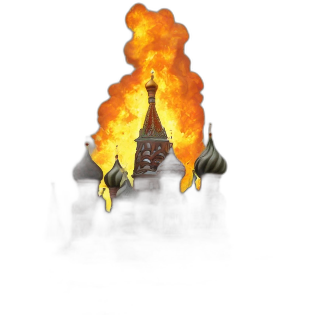 kremlin on fire emoji