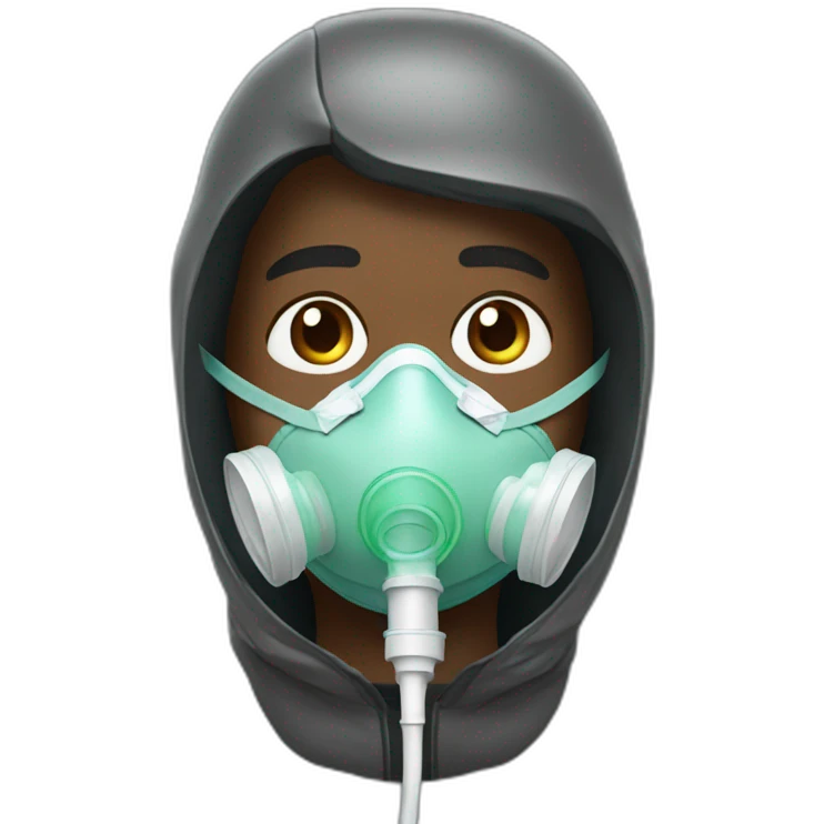 george floyd with a oxygen mask emoji