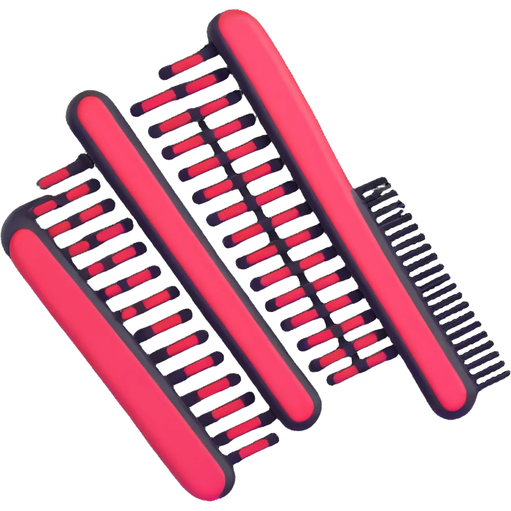 air cushion comb for hair with flexible base emoji