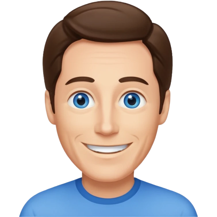 Andy Williams with blue eyes emoji