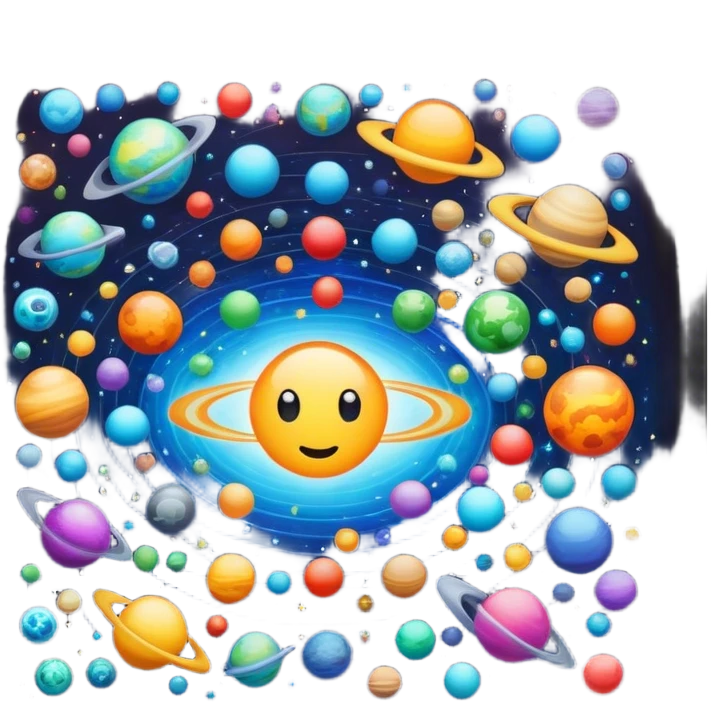 Multiverse inside a frame emoji