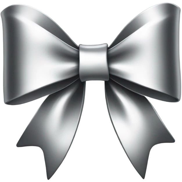 Silver bow emoji
