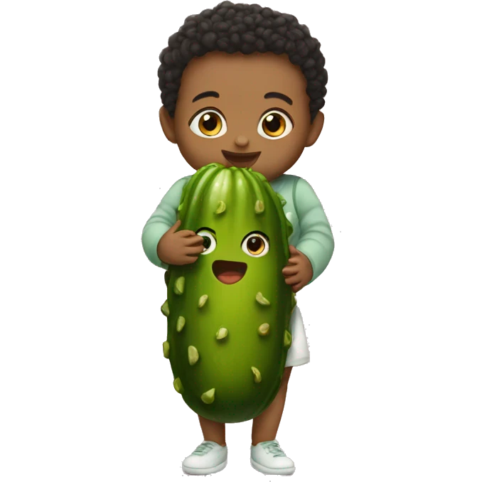 Baby with pickle emoji