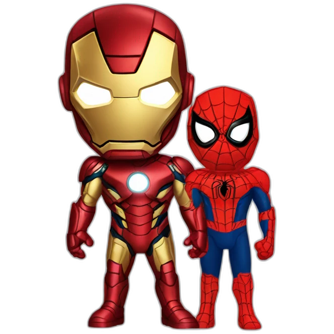 Ironman and spiderman  emoji