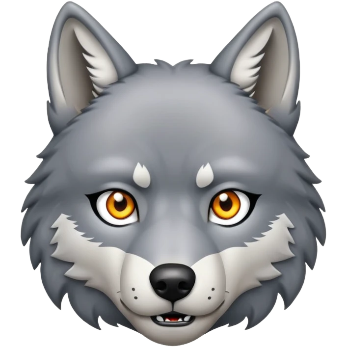 A wolf emoji