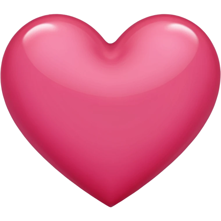 Bright rose colored heart emoji