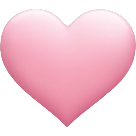 a lightpink colored heart emoji