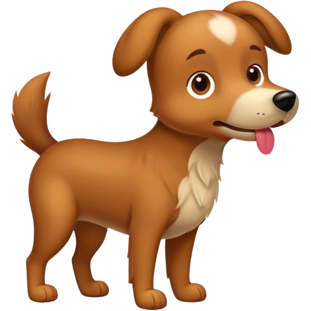 Dog with penis emoji