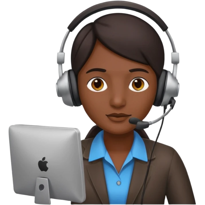 Indian scammer with a black skin tone emoji