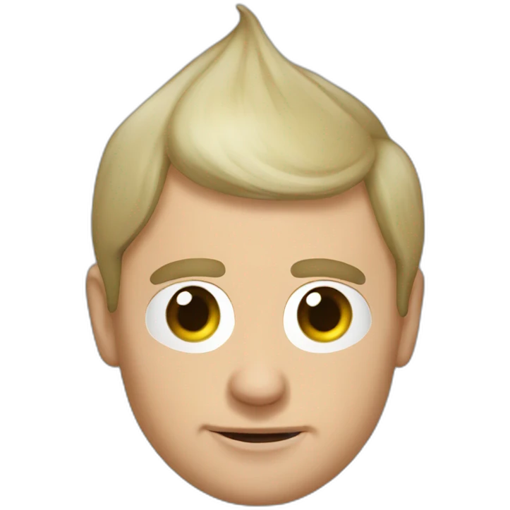 Putin with a poop on his head emoji