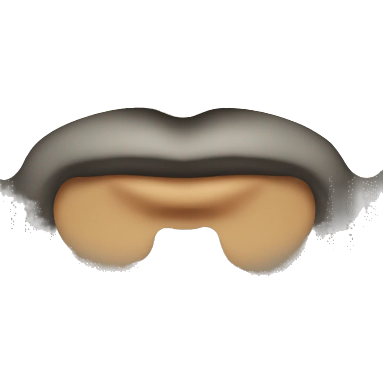upper section of beard emoji