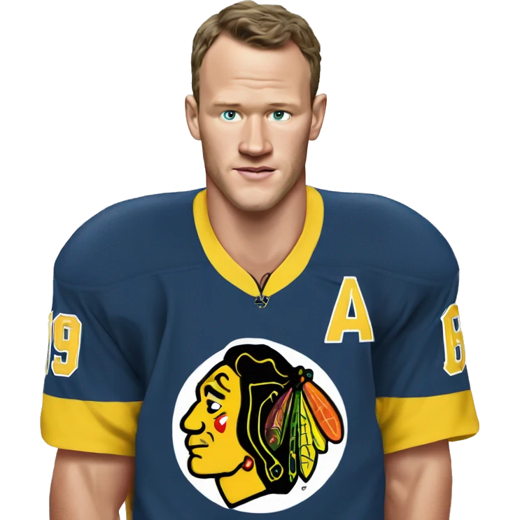Jonathan Toews as beach bum emoji