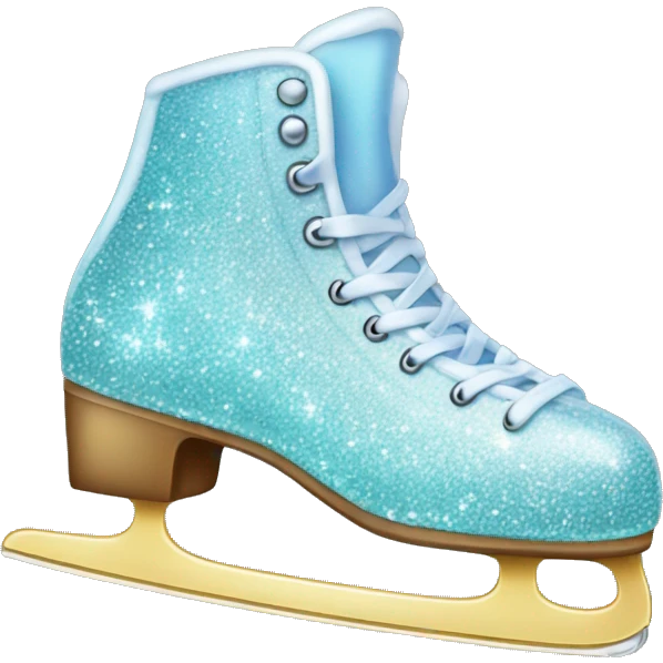 glittery ice skate emoji