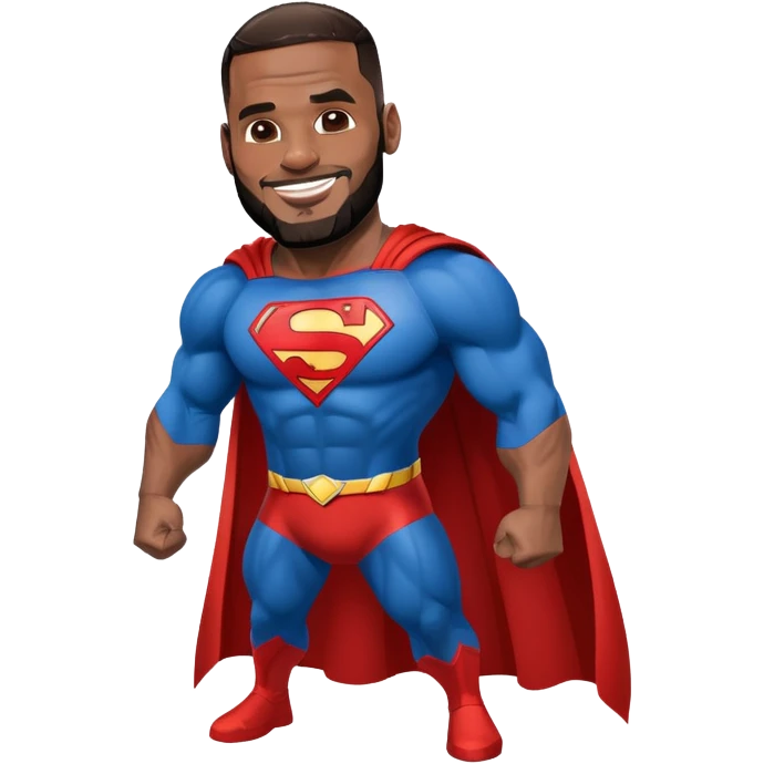 lebron james superman emoji