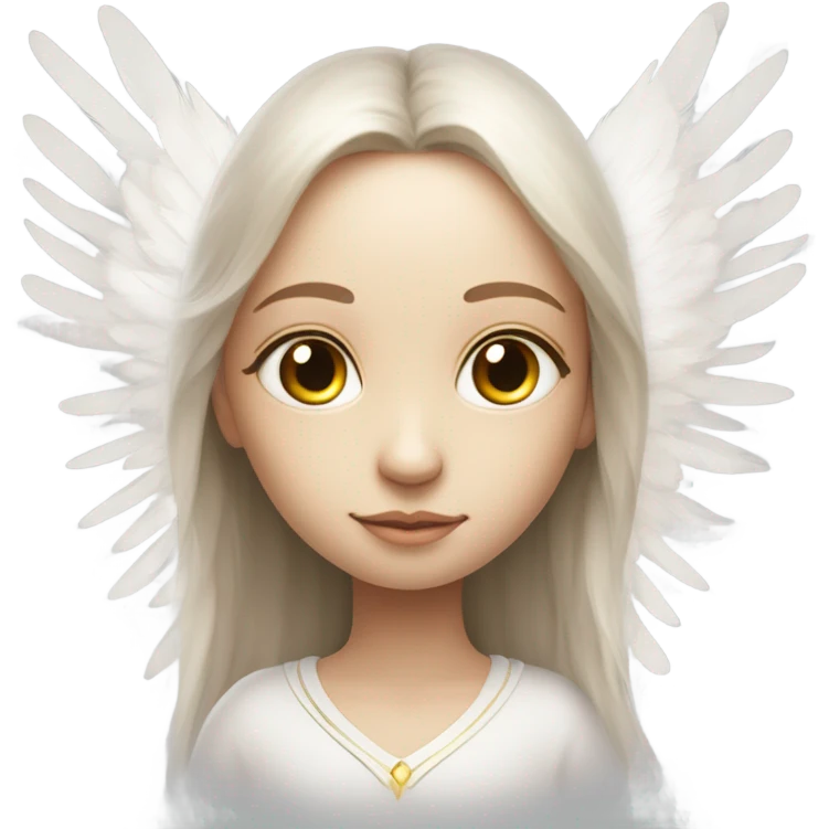 An eye with angel wings emoji