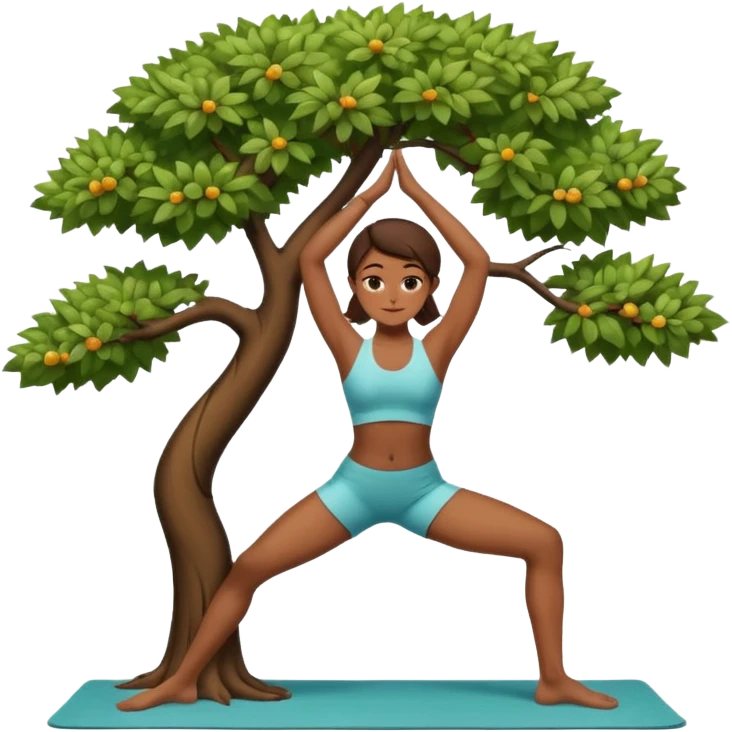 tree yoga poses Girl emoji