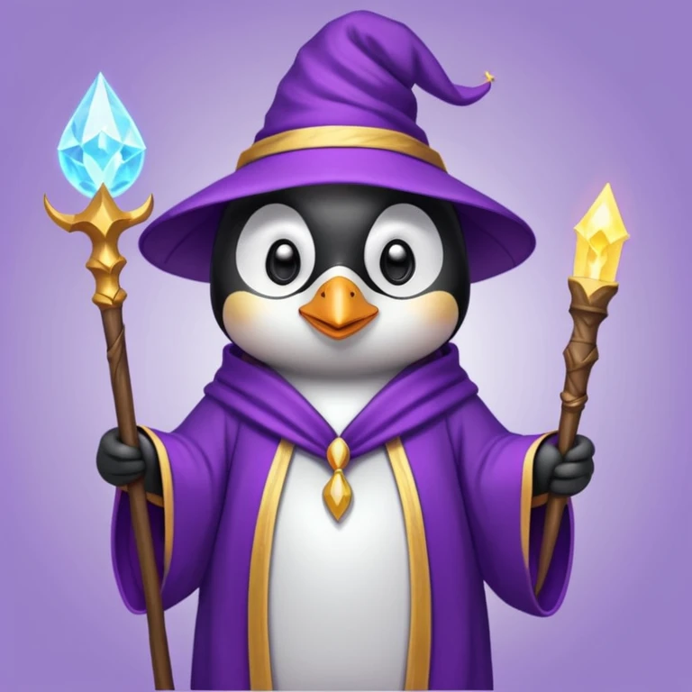 Penguin Wizard emoji