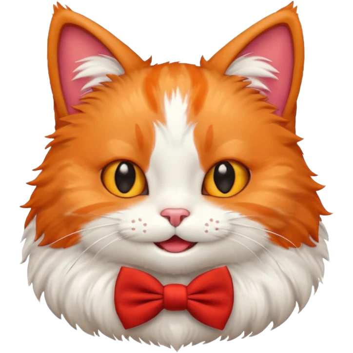 cat character with a red bowtie emoji