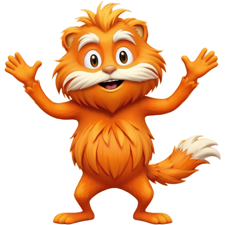 The Lorax dancing emoji